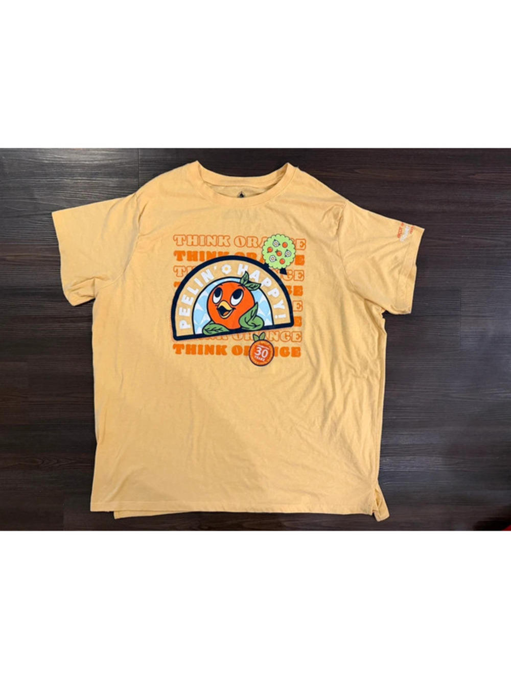 Disney orange bird flower and garden festival shirt yellow xxl 2025